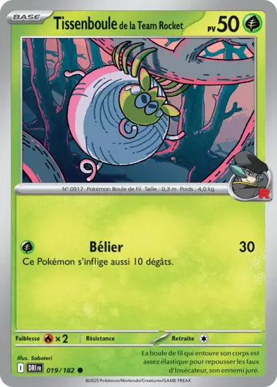 DRI 019/182 Tissenboule de la Team Rocket