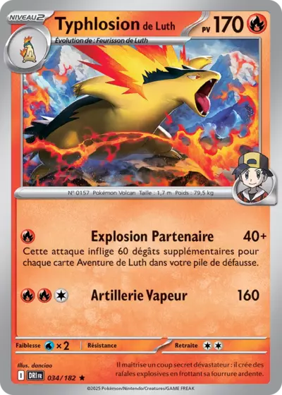 DRI 034/182 Typhlosion de Luth