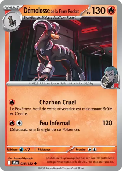 DRI 038/182 Démolosse de la Team Rocket