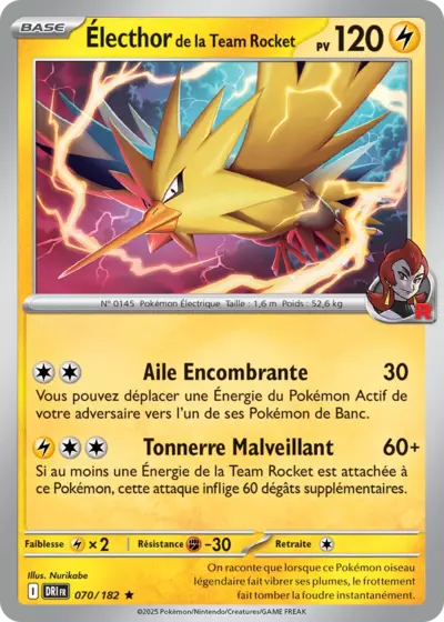 DRI 070/182 Electhor de la Team Rocket