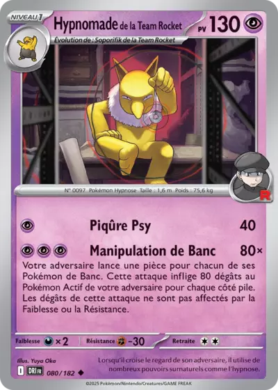 DRI 080/182 Hypnomade de la Team Rocket