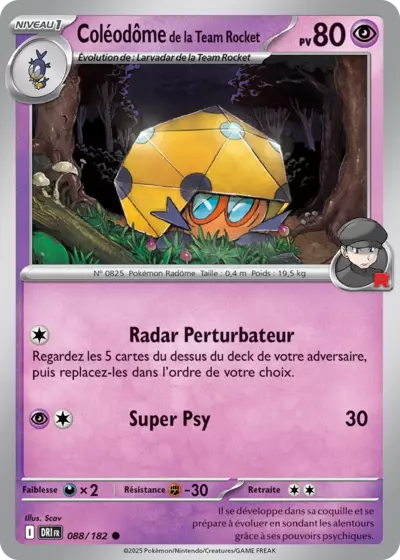 DRI 088/182 Coléodôme de la Team Rocket