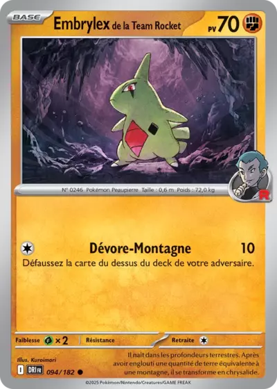 DRI 094/182 Embrylex de la Team Rocket