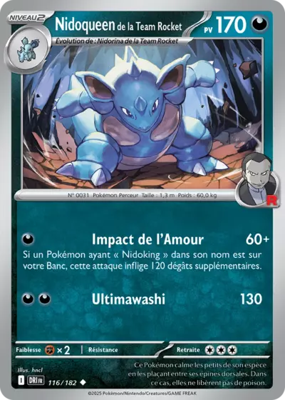 DRI 116/182 Nidoqueen de la Team Rocket