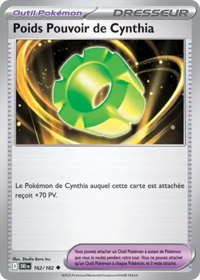 DRI 162/182 Poids Pouvoir de Cynthia