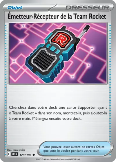 DRI 178/182 Emetteur-Récepteur de la Team Rocket